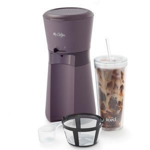 Mr Coffee Iced Coffee Maker with Reusable Tumbler and Coffee Filter - Lavender